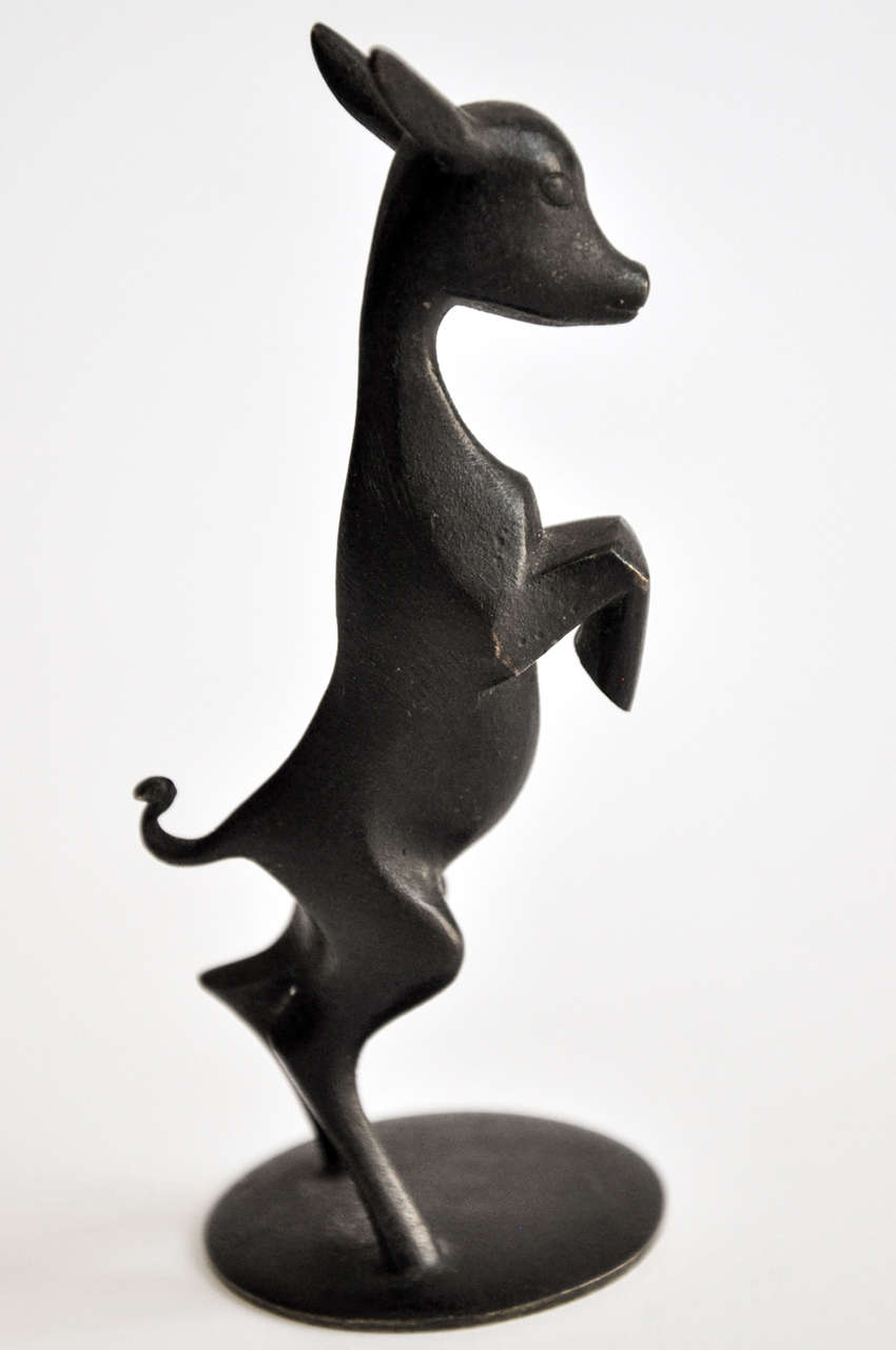 Art Deco Hagenauer Bronze Animal Sculpture