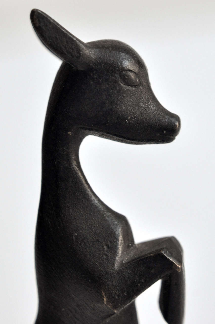 Austrian Art Deco Hagenauer Bronze Animal Sculpture For Sale