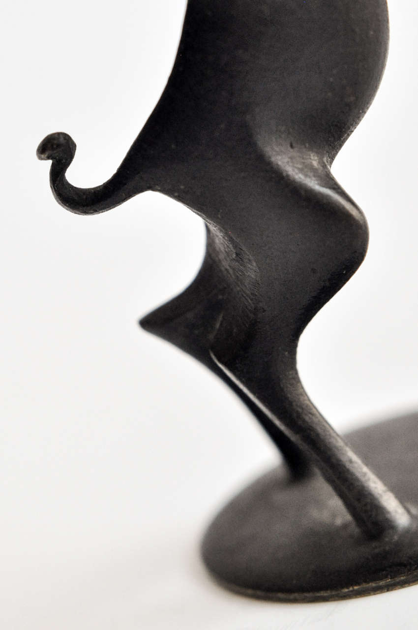 Art Deco Hagenauer Bronze Animal Sculpture In Good Condition For Sale In Winnetka, IL