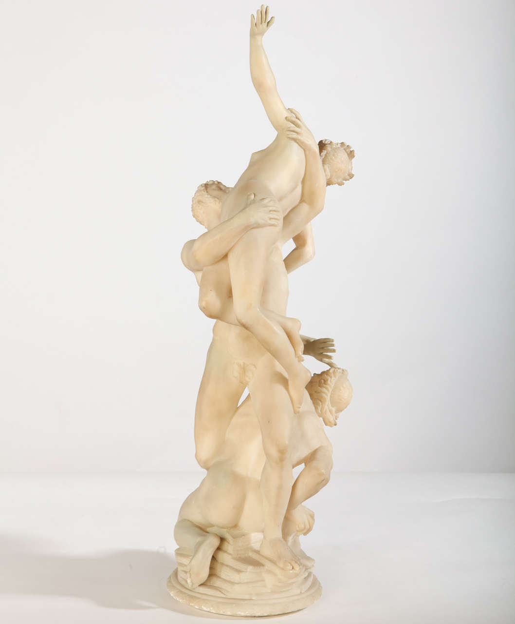 Fine Group of Sculptures in Alabaster after Gianbologna In Good Condition In Rome, IT