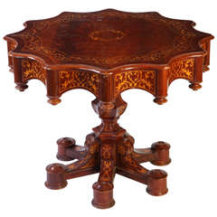 A Fine 19th Century Italian Inlaid Center Table 1