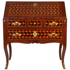 A French Marqueterie Bureau De Dame 3