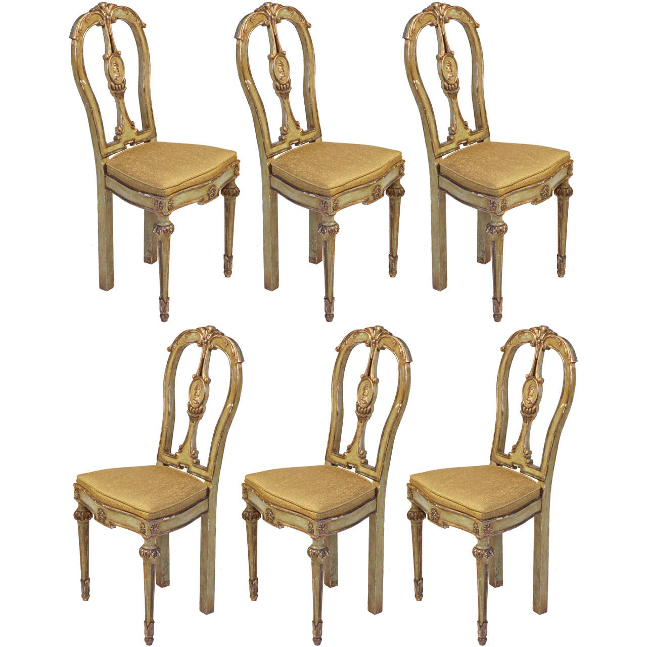 Fine Set of Eight Italian 18th Century Chairs
