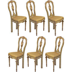 Fine Set of Eight Italian 18th Century Chairs