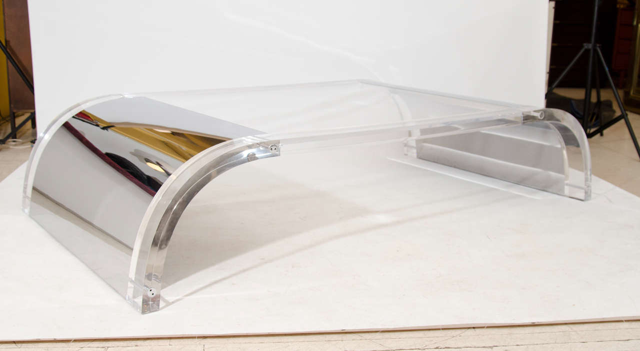 Monumental Charles Hollis Jones Waterfall Coffee Table