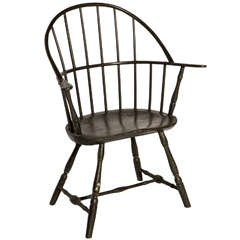 Rare American Painted Windsor Chair