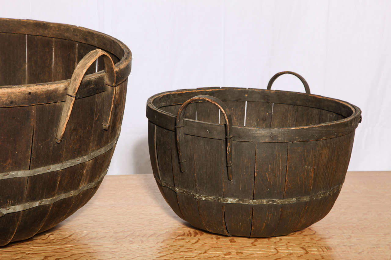 20th Century Two Missouri Apple Baskets For Sale