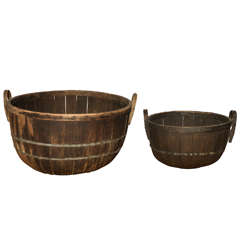 Antique Two Missouri Apple Baskets