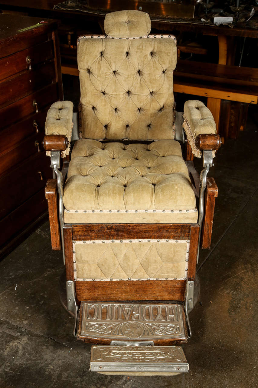 Restored 1800s Barber Chair by Kochs 1