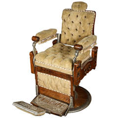 Restored 1800s Barber Chair by Kochs