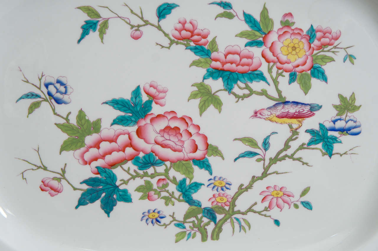 British Large Minton Porcelain Platter For Sale