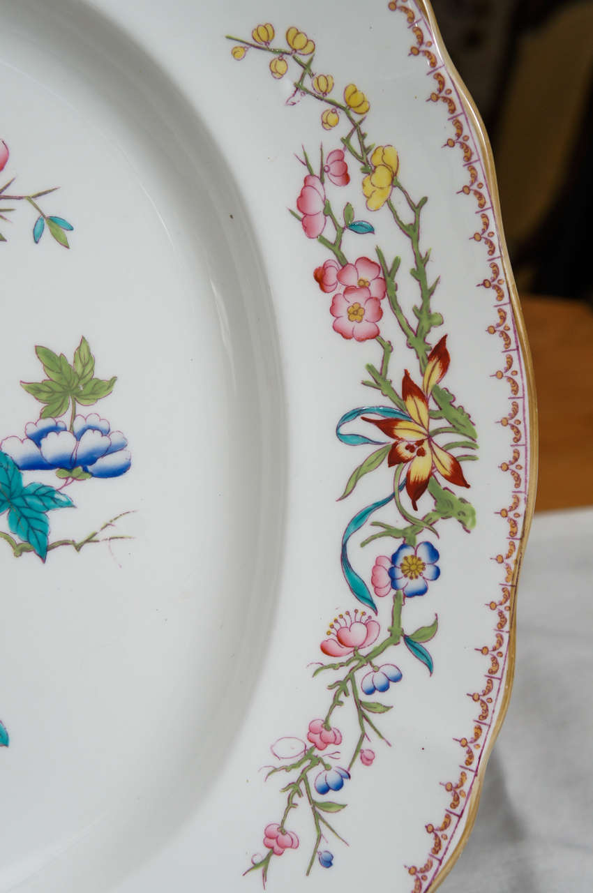 20th Century Large Minton Porcelain Platter For Sale