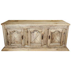 Louis XV French Sideboard In Natural Oak Ca.1780