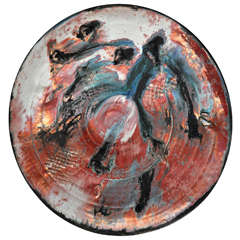 Large Ceramic Art Disc