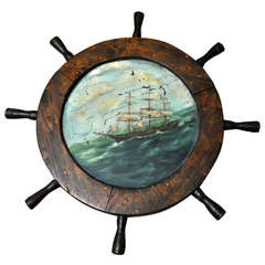 Vintage Decorative Ship's Wheel