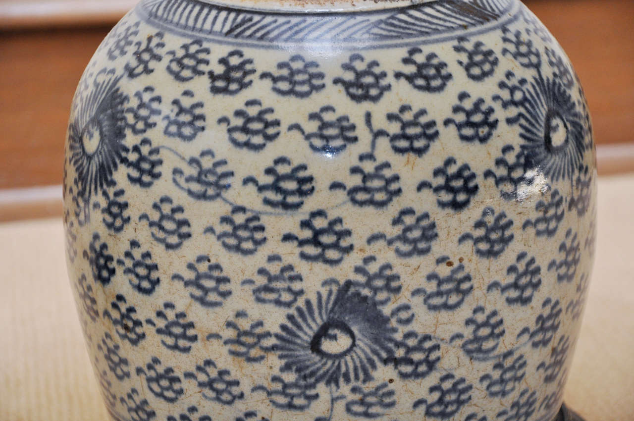 Oriental Blue and White Cachepot Lamps In Excellent Condition For Sale In Northfield, IL
