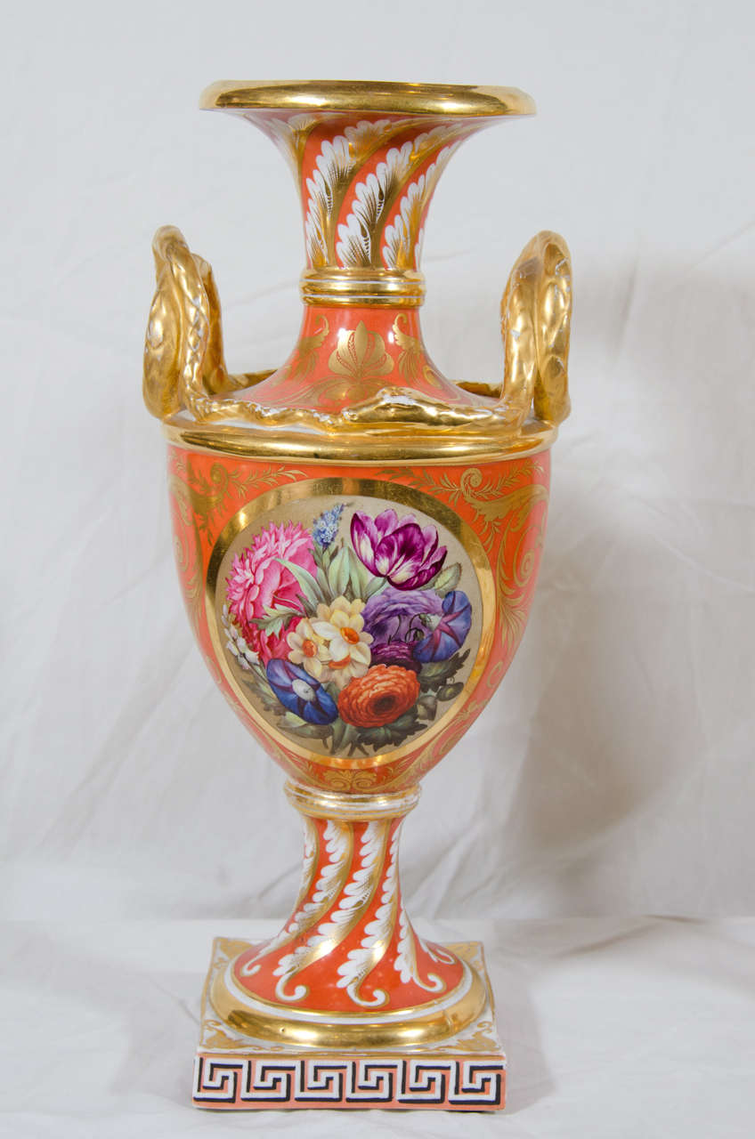 Regency Antique Porcelain Vases by Derby