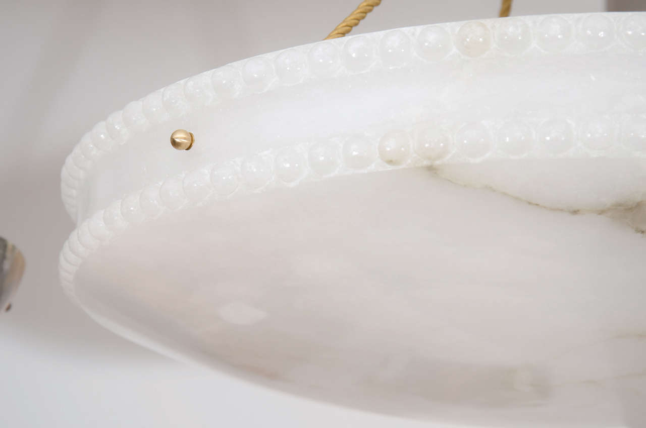 Swedish Alabaster Light Fixture