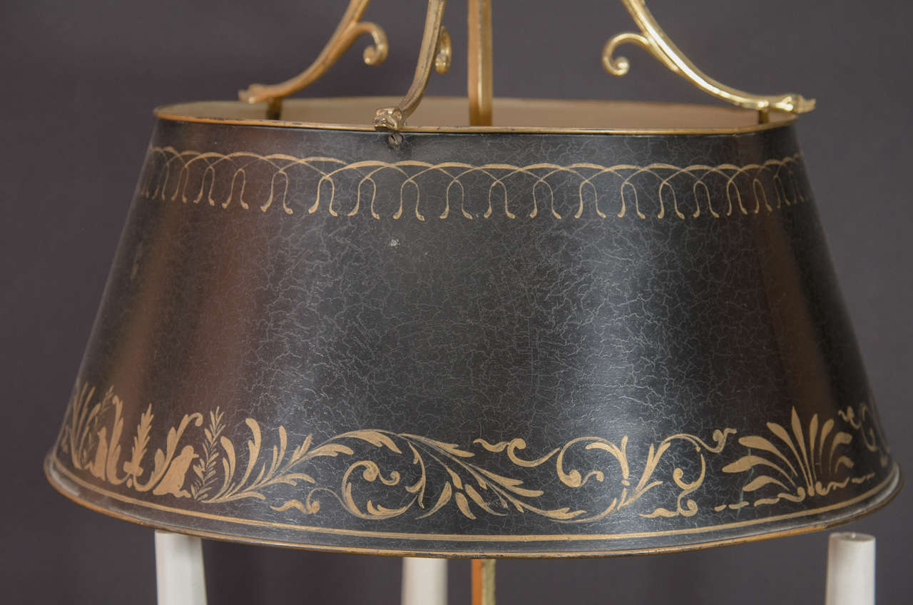19th Century Fine Louis XVI Bronze Bouillotte Lamp