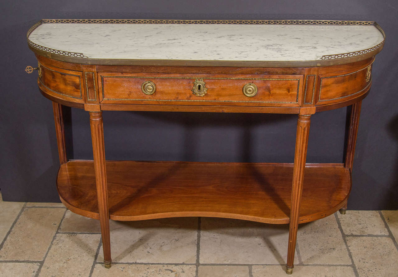 Pair of Louis XVI Console Dessert Tables