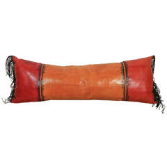 African Tuareg Leather Pillow