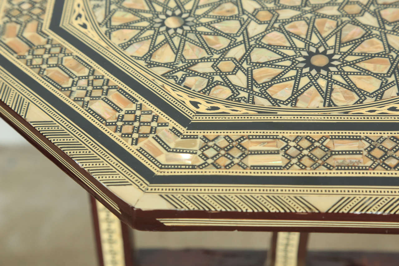Moorish Egyptian Octagonal Side Table