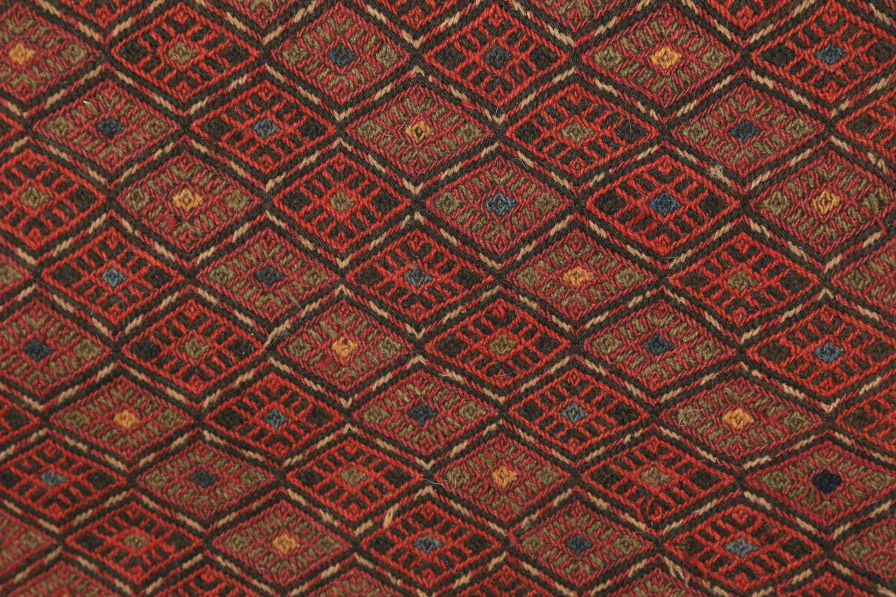 Hand-Woven Middle Eastern Turkish Tribal Kilim Floor Pillow