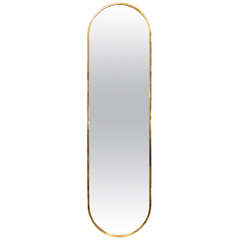 Brass Oval Mirror 2