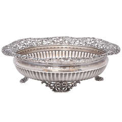 Sterling Silver Victorian Footed Centrepiece Bowl 2
