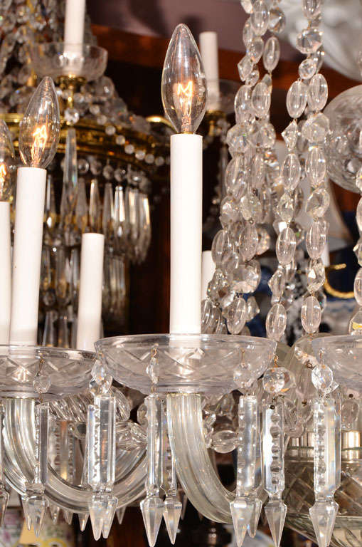 Czechoslovakian Crystal Chandelier For Sale 1