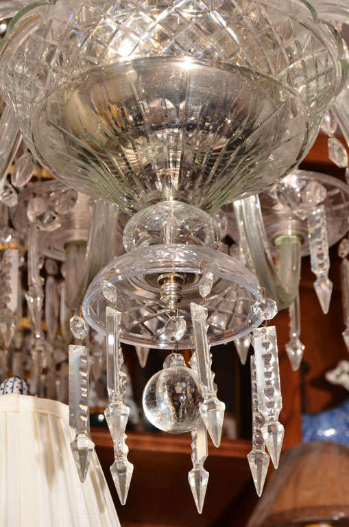 Czechoslovakian Crystal Chandelier For Sale 4