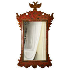 Vintage Chinoiserie Mirror, France, 1930s