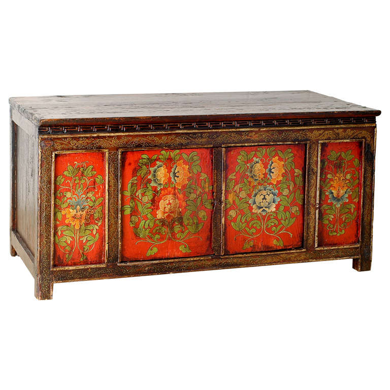 Tibetan Low Cabinet