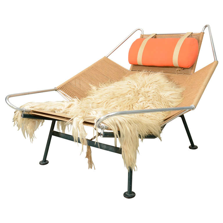 Hans Wegner  "Flag Line" Halyard Lounge Chair