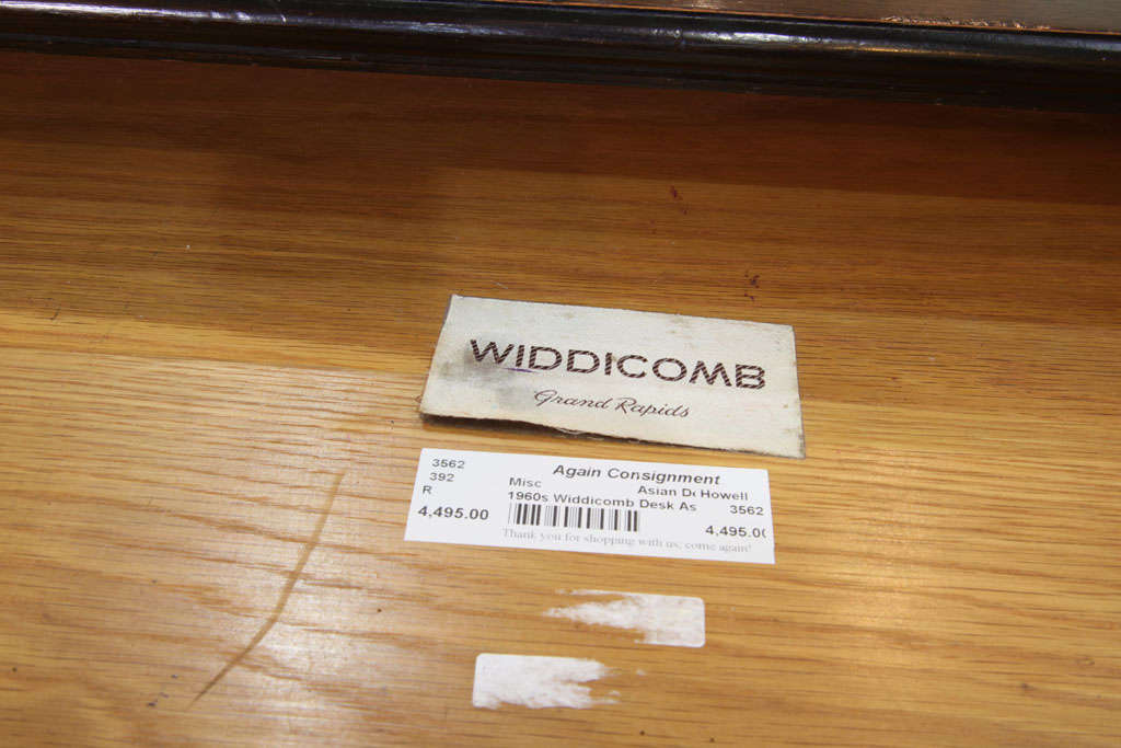 Custom Widdicomb Campaign Desk In Good Condition In Dallas, TX