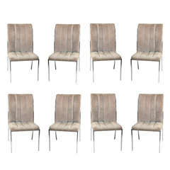 Set of Eight Dining Chairs by Pierre Cardin