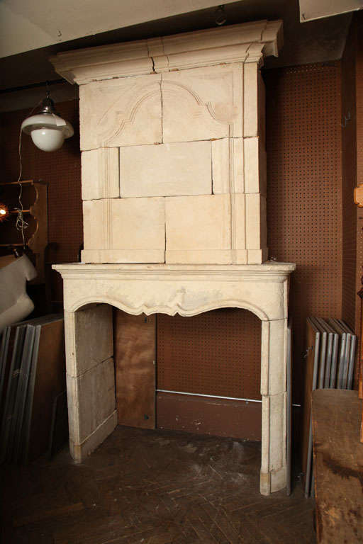 French 18th Century stone fire surround. Great looking super structure.