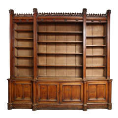 Grained Pine Open Bookcase 