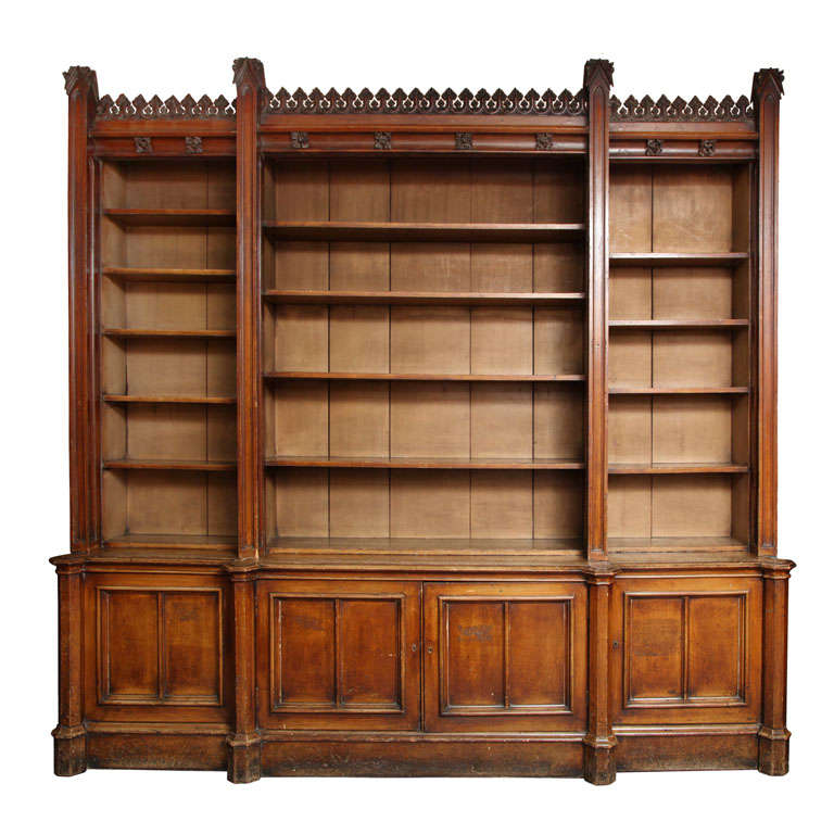 Grained Pine Open Bookcase at 1stdibs