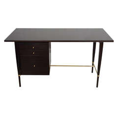 Vintage Paul McCobb single pedestal desk, mfg. Calvin