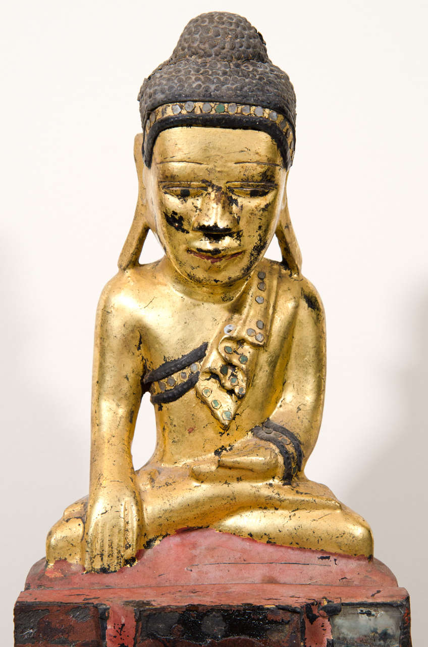 Antiker Karen-Buddha im Zustand „Gut“ im Angebot in New York, NY