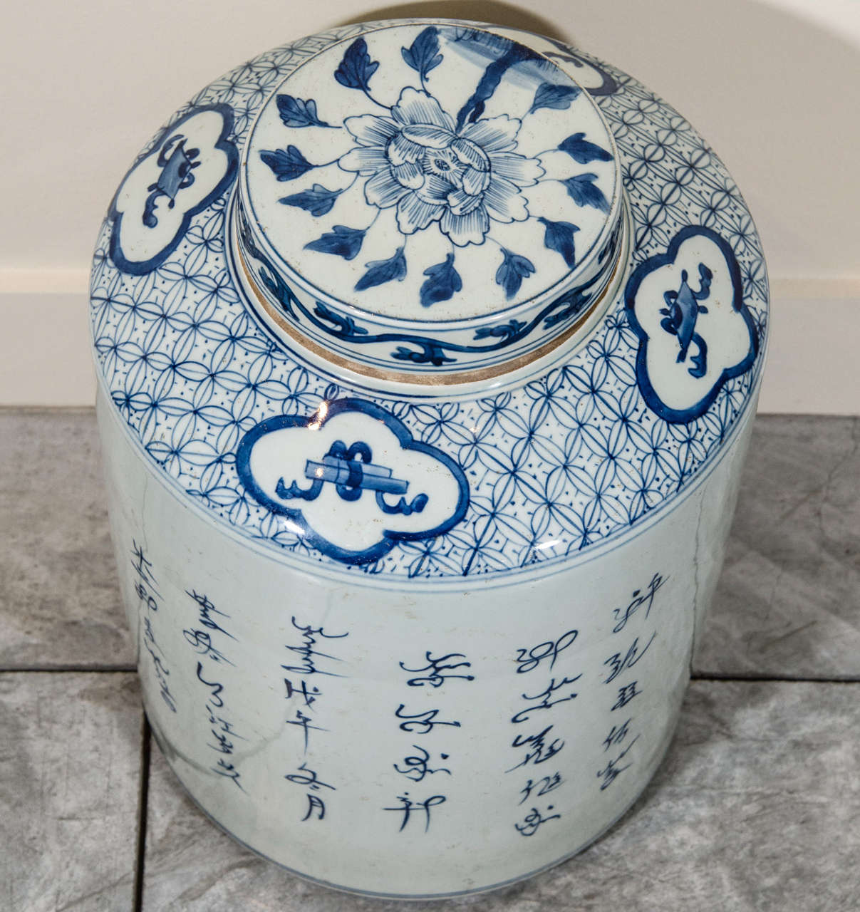 Large Antique Chinese Porcelain Tea Container at 1stDibs chinese tea