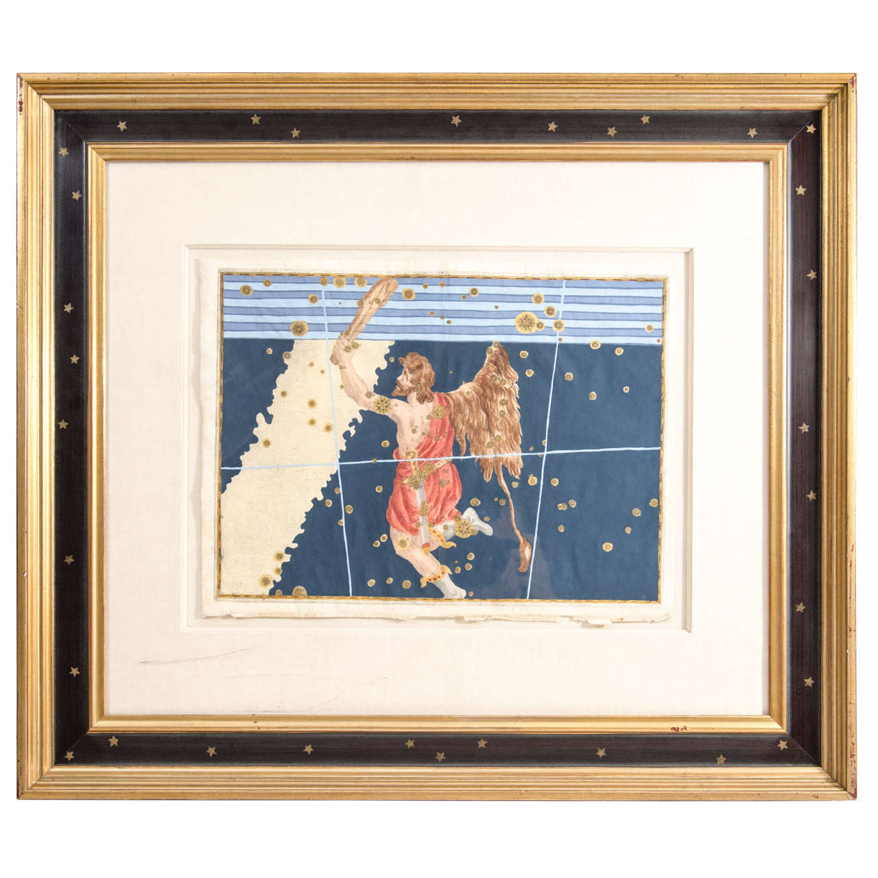 Star Chart from the Early Seventeenth Century by German Astronomer Johann Bayer For Sale