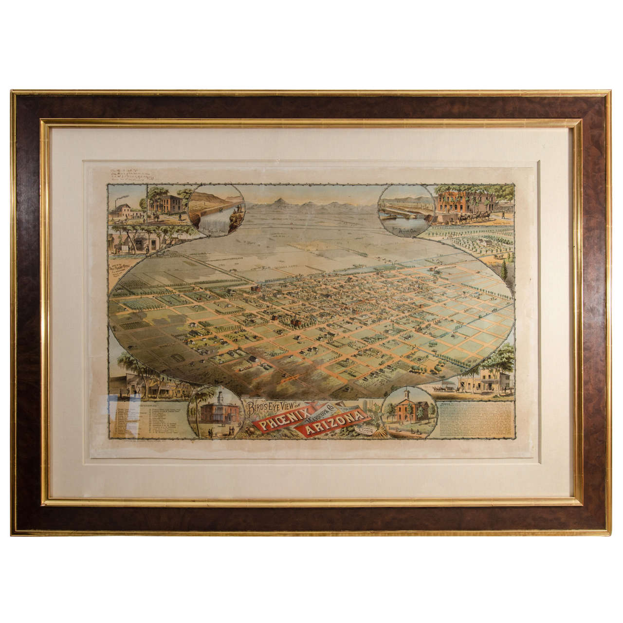 A Rare 19th View of Phoenix, Arizona For Sale