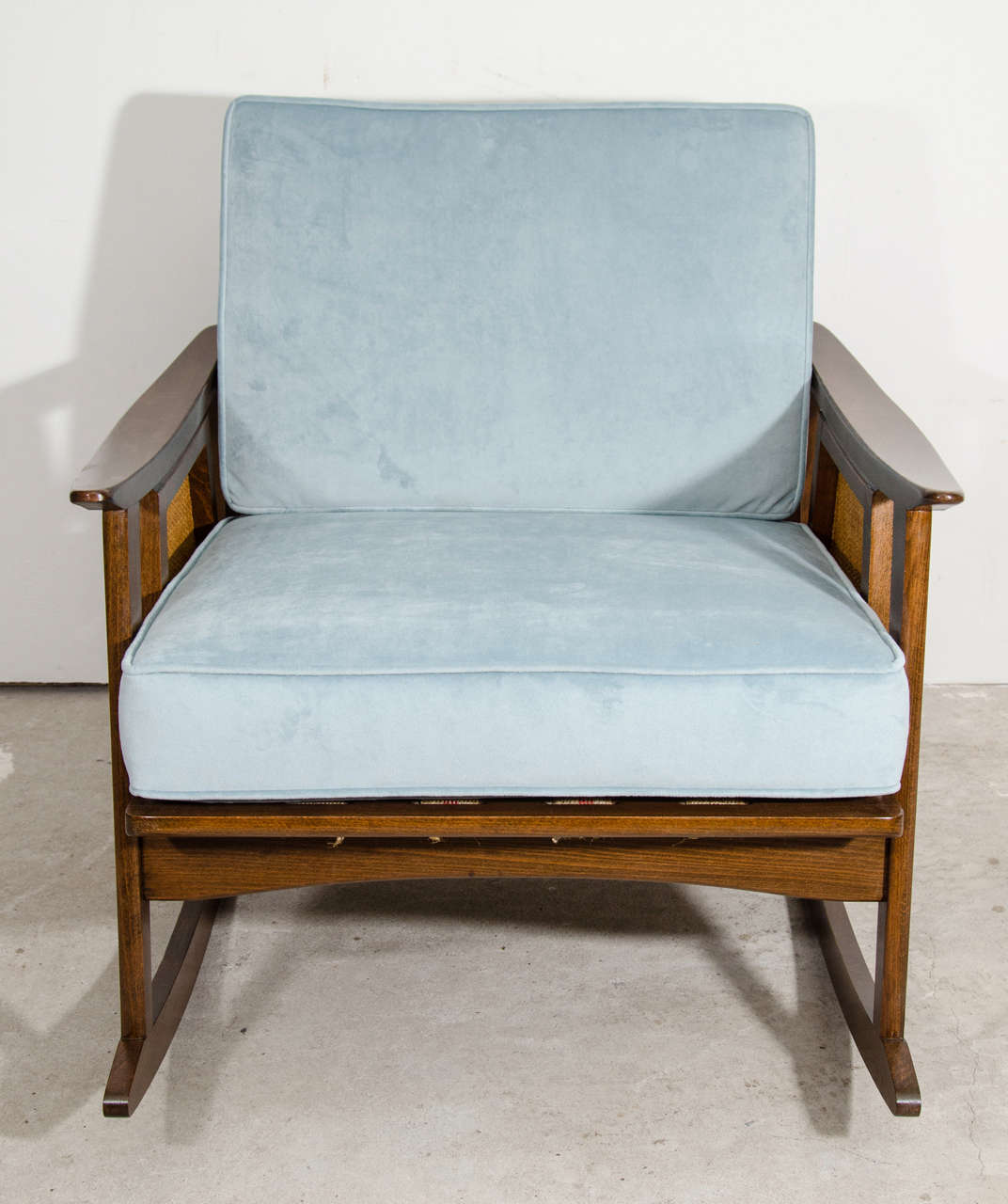 Mid Century Danish Style Rocking Chairs In Excellent Condition For Sale In New York, NY