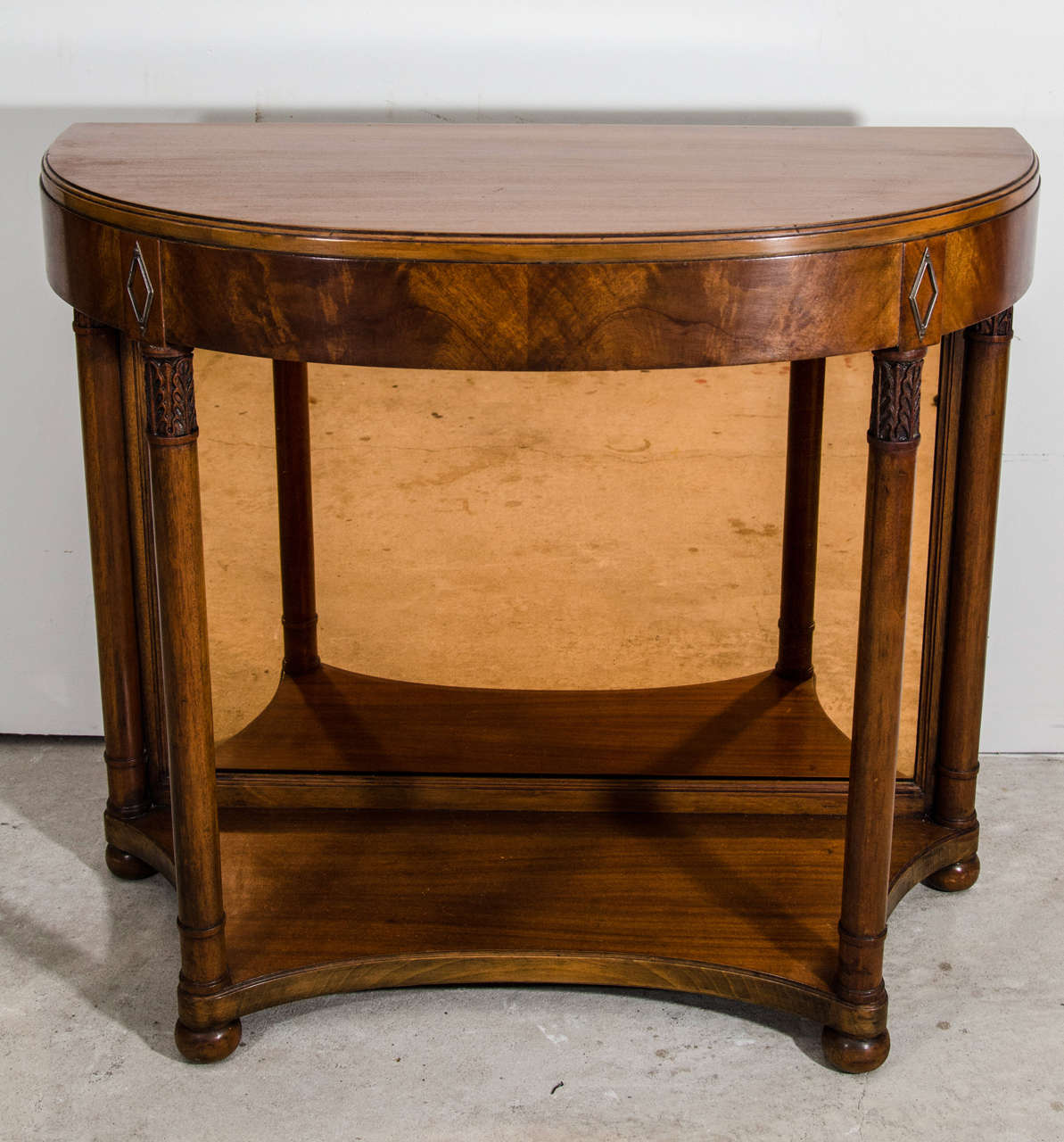 A Regency Mahogany Mirror-Back Console Table