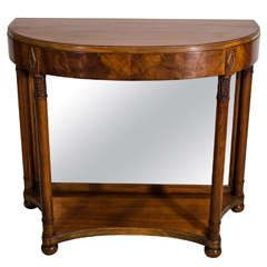 A Regency Mahogany Mirror-Back Console Table