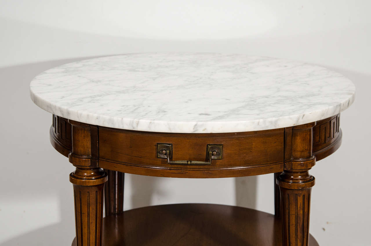 Louis XVI Pair Of French Bouillotte Tables For Sale