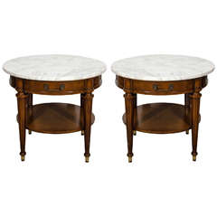 Pair Of French Bouillotte Tables
