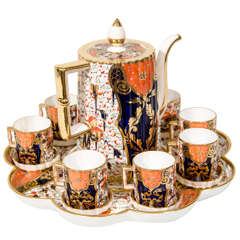 An Antique English Demitasse Coffee Set